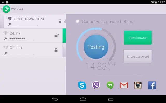 WifiPass Free Internet android App screenshot 1